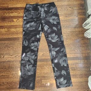 Insight Athletic Leggings Floral Foil Printed Womens 6
